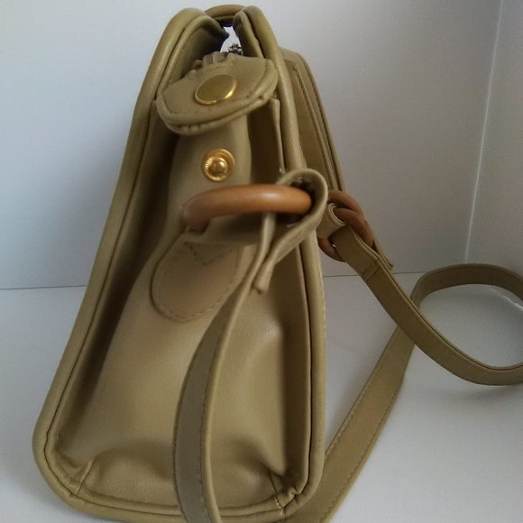 Indian Embroidered Design Shoulder Hand Bag Color Tan - Picture 7 of 16